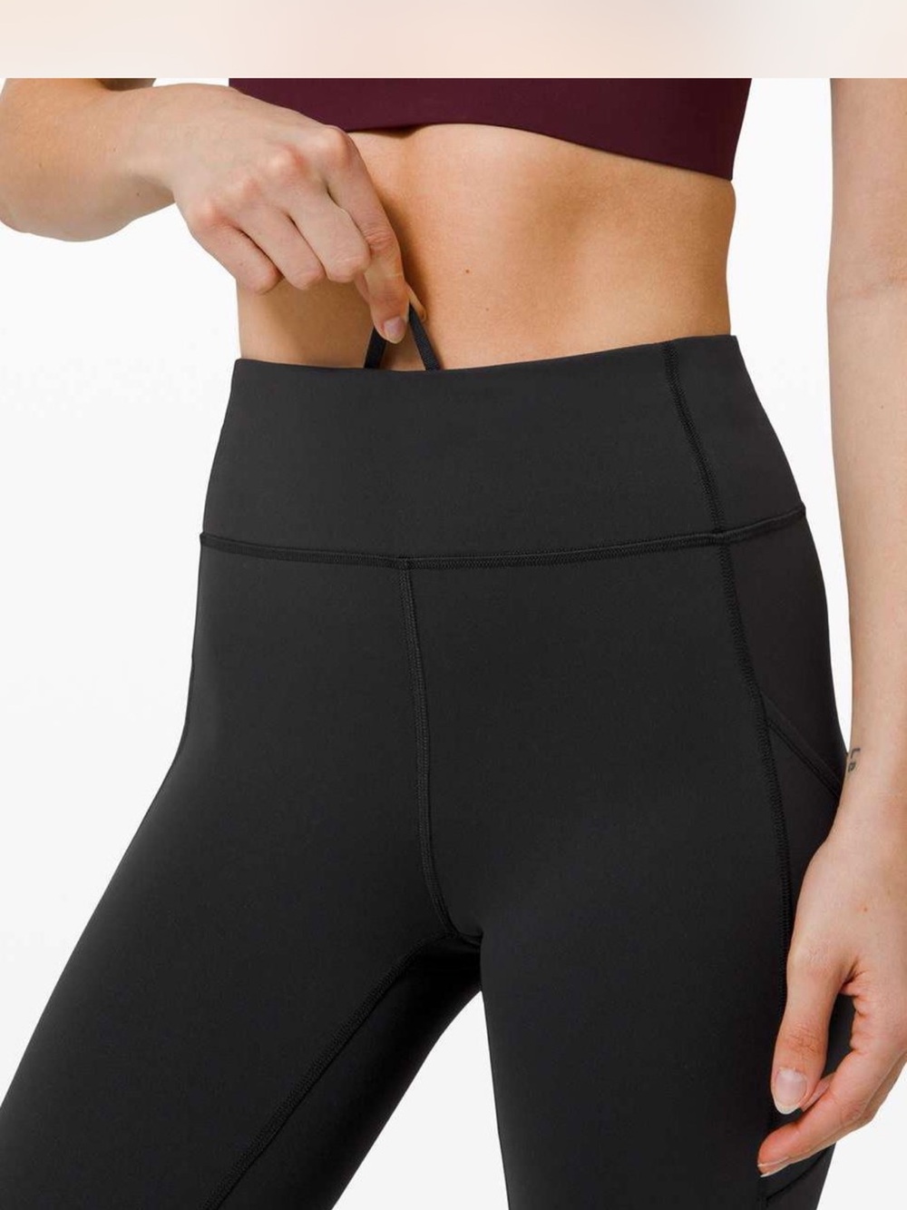 lululemon athletica High-Rise Black Leggings with Waistband Pocket